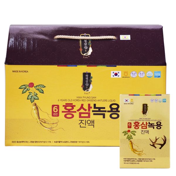 Nước hồng sâm nhung hươu - HWA PYUNG SAM 6 YEARS OLD KOREA RED GINSENG ANTLERS LIQUID